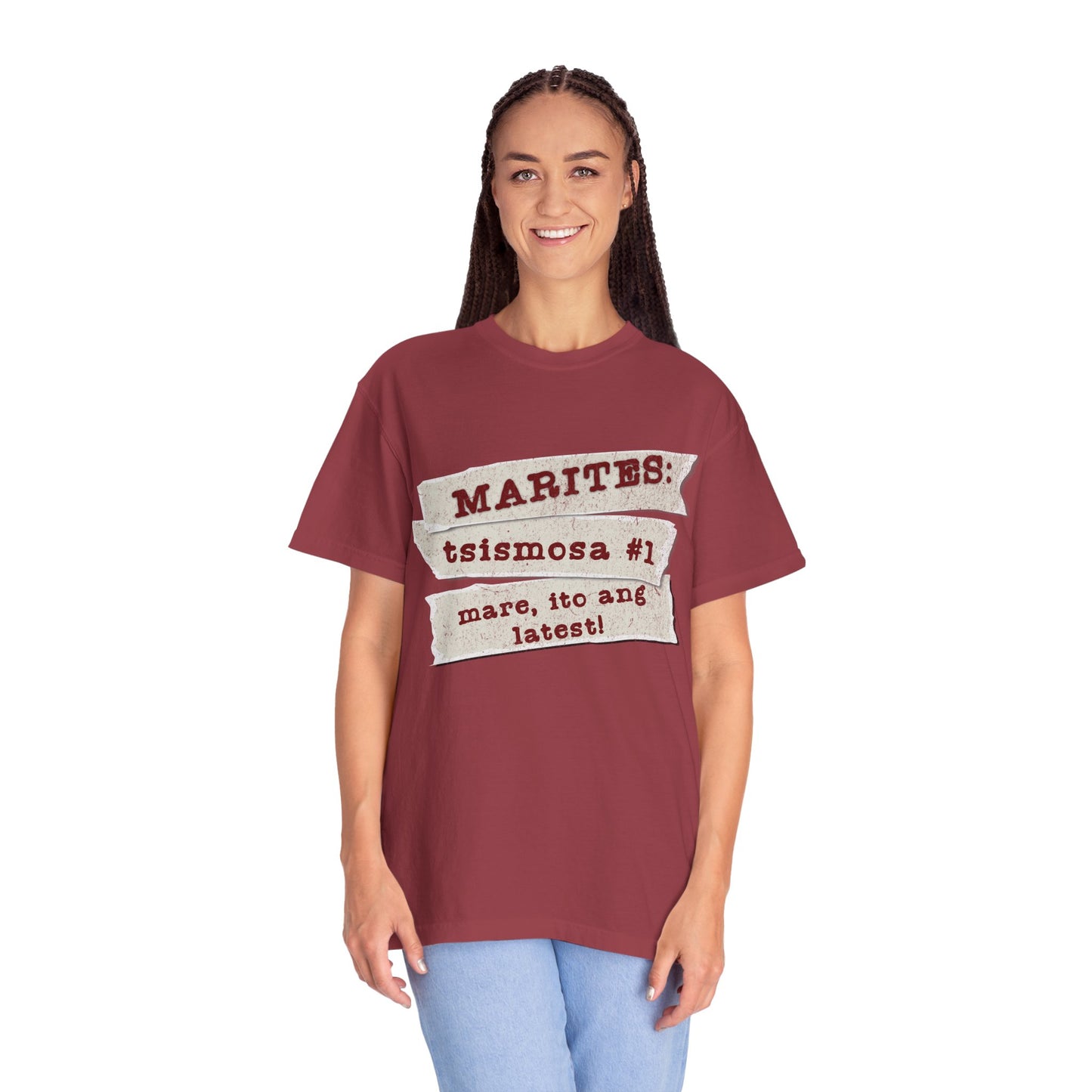 Marites:  Tsismosa #1  - The barangay’s walking newsfeed—powered by kape, intrigue, and the magic words “mare, ito ang latest!”