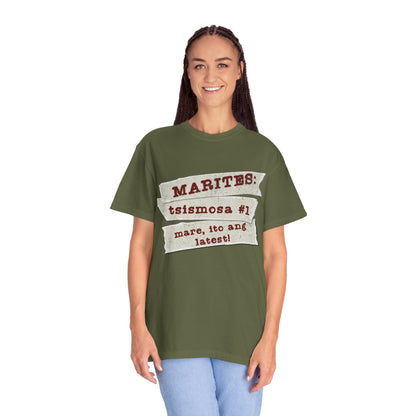 Marites:  Tsismosa #1  - The barangay’s walking newsfeed—powered by kape, intrigue, and the magic words “mare, ito ang latest!”