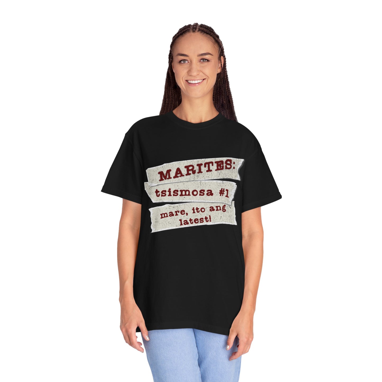 Marites:  Tsismosa #1  - The barangay’s walking newsfeed—powered by kape, intrigue, and the magic words “mare, ito ang latest!”