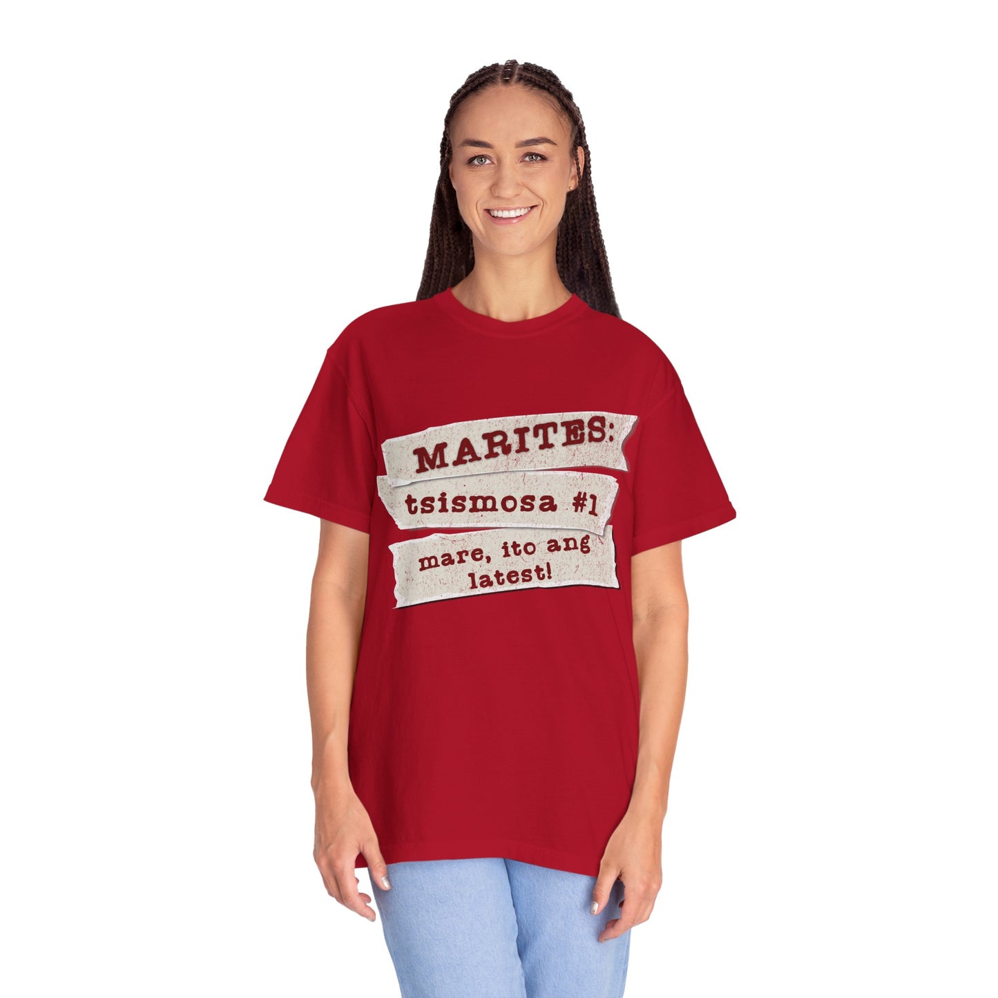 Marites:  Tsismosa #1  - The barangay’s walking newsfeed—powered by kape, intrigue, and the magic words “mare, ito ang latest!”